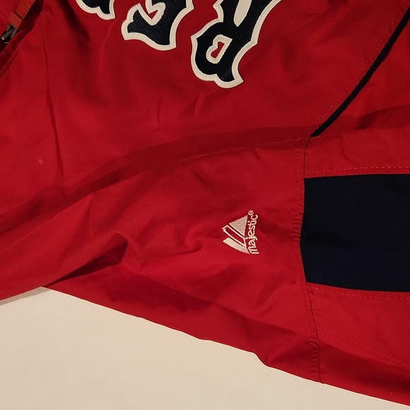 Men's Majestic 1/4 Zip pullover. Red Sox. - Picture 3 of 8